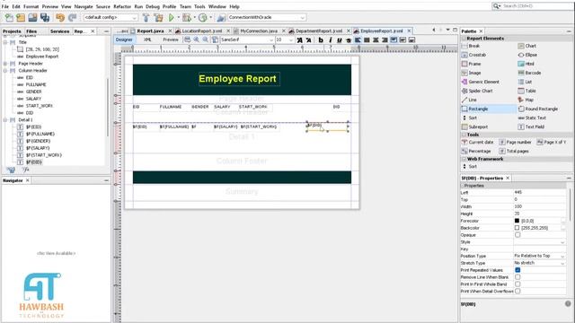 44# Java + Oracle + Jasper Report: Generate a report for employee's table смотреть онлайн