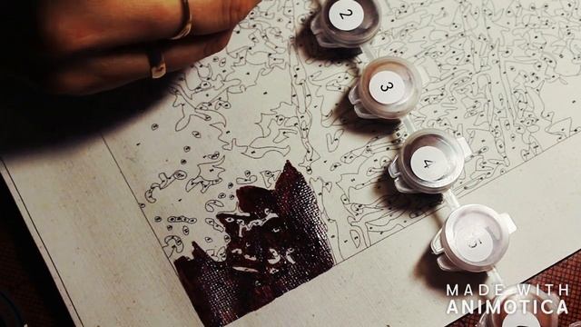 Раскраска по номерам. ОБЗОР набора смотреть онлайн