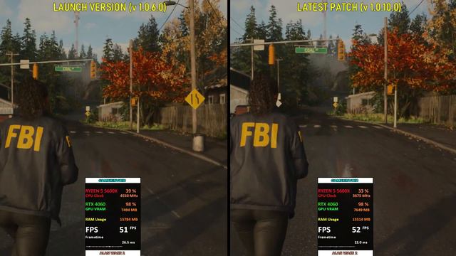 Alan Wake 2 | Launch Version (1.0.5.0) vs Latest Patch (1.0.10.0) | Performance Comparison смотреть онлайн