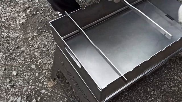 Складной мангал большой 2 мм. смотреть онлайн