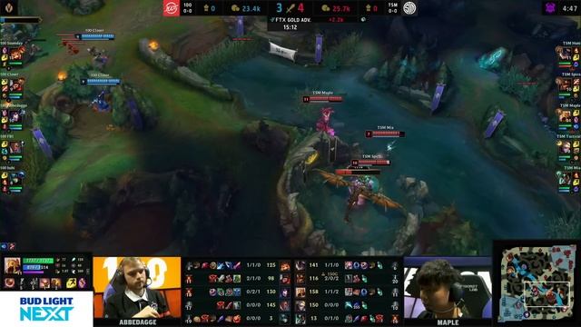 100 vs TSM | Week 1 Day 1 S12 LCS Summer 2022 | 100 Thieves vs TSM W1D1 Full Game смотреть онлайн
