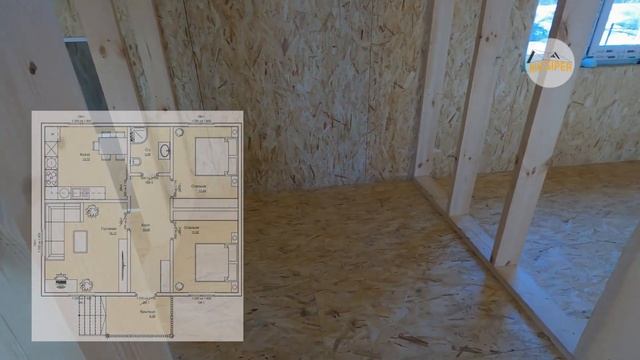 Дом из СИП панелей 9на8. Обзор и отзыв заказчика. смотреть онлайн