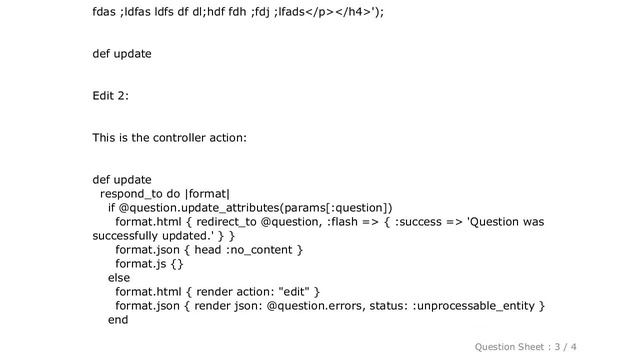 jQuery : Rails update.js.erb not executing javascript смотреть онлайн