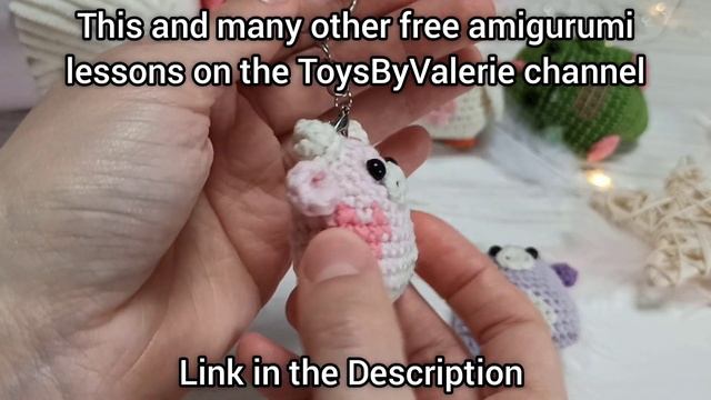 How to Crochet Cow Keychain / Easy Amigurumi Tutorial For Beginners смотреть онлайн