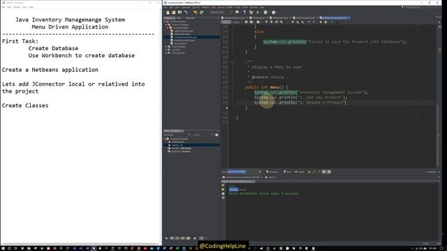 #Complete #Java #MySQL #Crud Text Menu Driven #Inventory #Management System смотреть онлайн