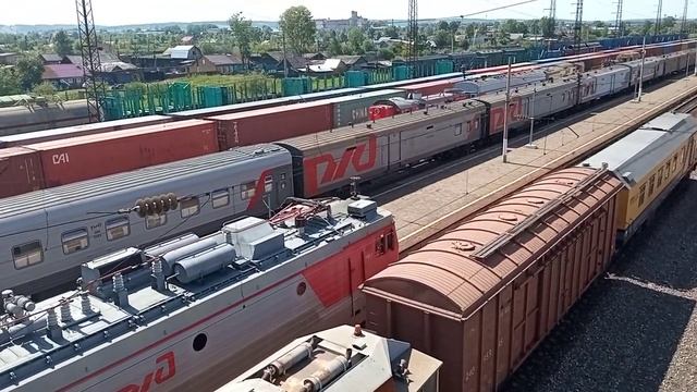 Прекрасные просторы Красноярского края/Атмосфера ЖД станции/ Транссиб/Канск-Енисейский смотреть онлайн