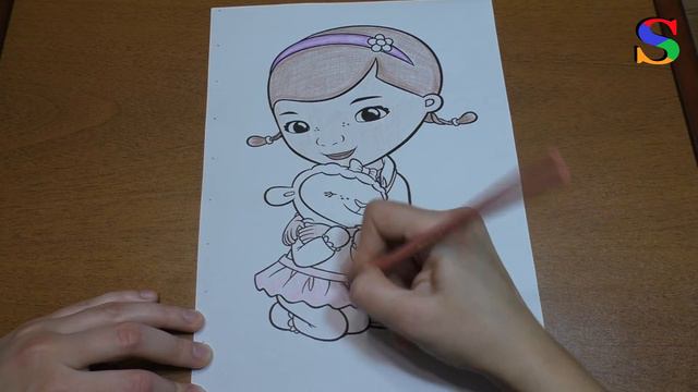 Доктор Плюшева. Раскраска/Paiting Doc McStuffins смотреть онлайн