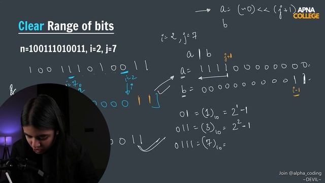 138. Clear Range Of Bits | DSA in Java || Alpha Batch 5.0 смотреть онлайн