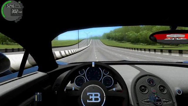 City Car Driving 1.4.1 Bugatti Veyron Top Speed/Vmax [G27] смотреть онлайн