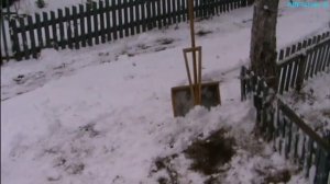 Снежная лопата с двумя ручками  ( Пока без моторчика ! )