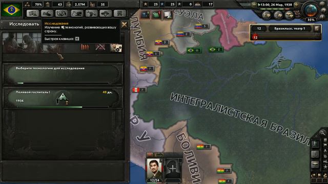 Hearts of Iron 4 пРЯМОЕ ВКЛЮЧЕНИЕ Продолжение за Бразилию 1936 год смотреть онлайн