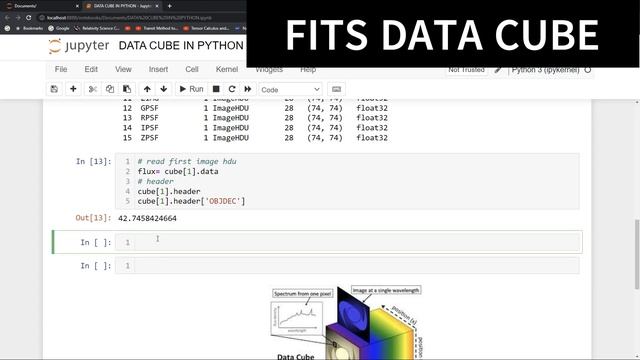 ASTROPY PYTHON| READ FITS DATA CUBE FILE| PYTHON FOR ASTRONOMY| HANDLING FITS FILE IN ASTRONOMY смотреть онлайн