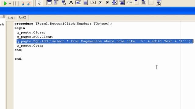Como fazer um botão de consulta SQL no Delphi 7 смотреть онлайн