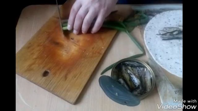 Рыбная шаурма.