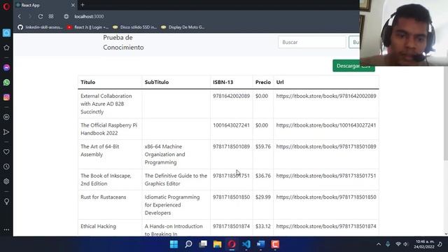 PRUEBA DE CONOCIMIENTO || Uso de tabla dinámica con REACT, Modal, búsqueda y exportar a Excel смотреть онлайн