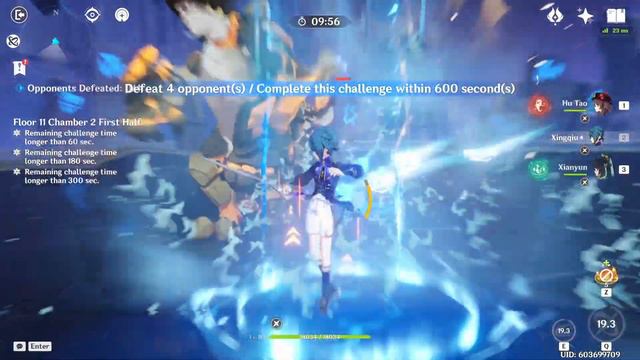 4.4 Spiral Abyss but I add a character every floor #genshinimpact #hutao #wanderer #spiralabyss смотреть онлайн