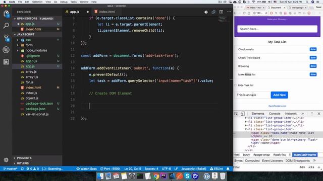 JavaScript BeginnerTutorial (Part-08) | Todo App смотреть онлайн