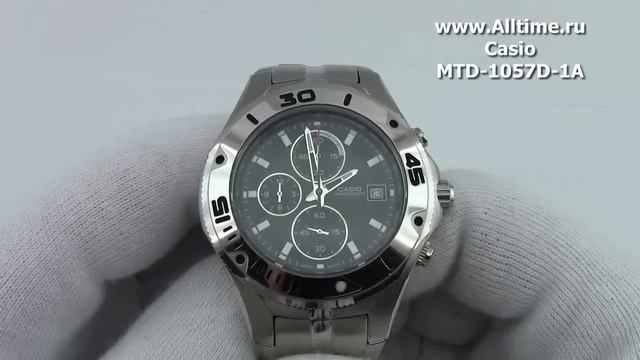 Мужские японские наручные часы Casio MTD-1057D-1A смотреть онлайн