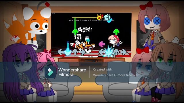 DDLC React To Monika Exe VS Sonic Exe FNF (3/3) смотреть онлайн