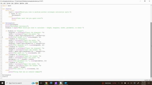 Python Function that Return Data - Rectangle Calculations смотреть онлайн