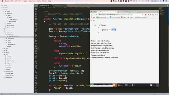 Symfony 3.4 step 7 Query Builder with Left Join смотреть онлайн