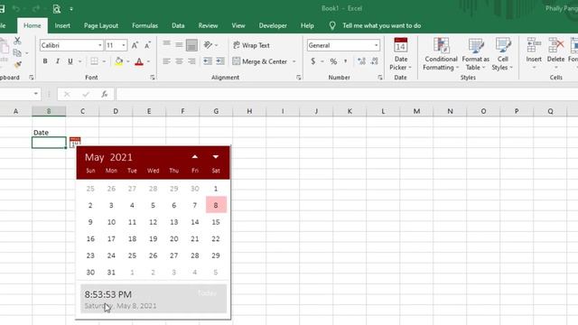 ការដាក់តារាងកាលបរិច្ឆេទ Date Picker លើ Excel смотреть онлайн