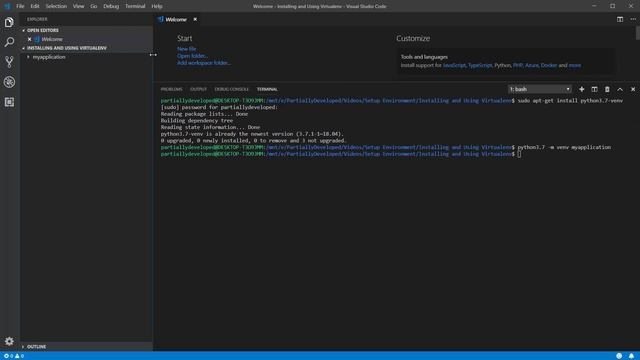 Virtualenv: How to Install and Use Virtualenv (Python 3.7) смотреть онлайн