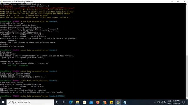 Git Introduction with Git Bash command смотреть онлайн