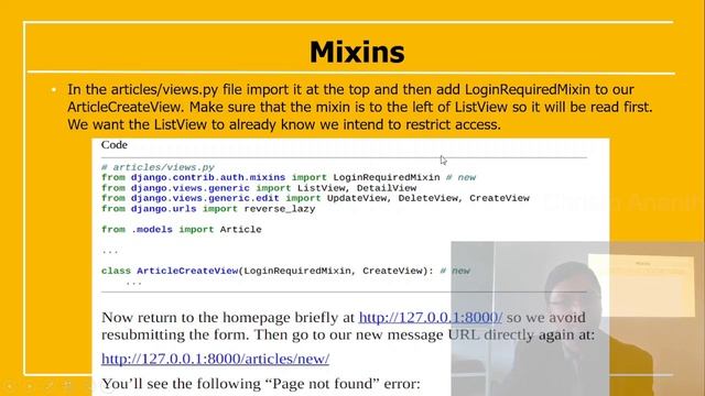 Christo Ananth - Django Updateview Authorization, Mixins, test_func - Advanced Programming Practic смотреть онлайн