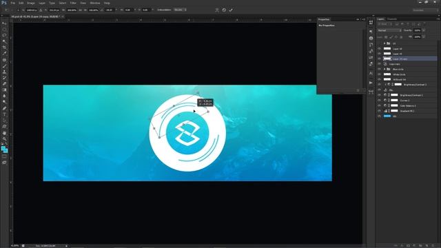 Photoshop Tutorial: Simplistic Clean Gradient Banner Design смотреть онлайн