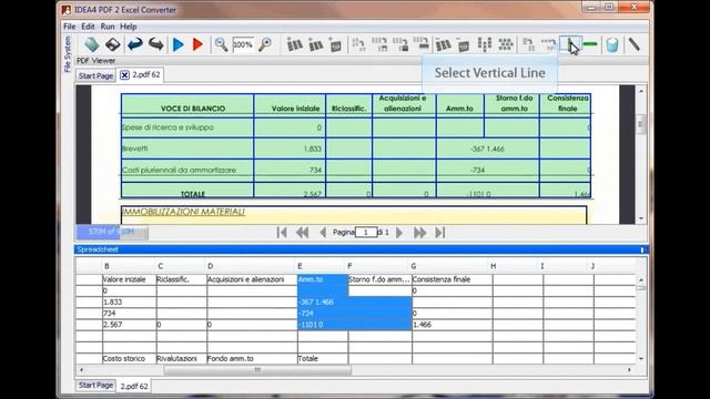 IDEA4 PDF 2 Excel Converter (editing and manipulating tables) смотреть онлайн