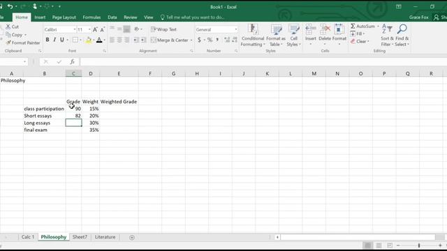 Keeping Track of Grades in Excel смотреть онлайн