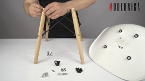 Сборка стула Eames DSW Premium с разборным каркасом