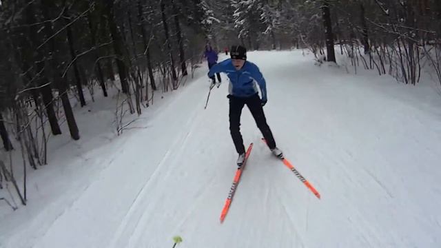 Лыжная трасса в Одинцово. Январь 2015 смотреть онлайн