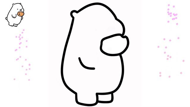 How to Draw Cute Bear🐻 VERY EASY TUTORIAL FOR CHILDREN, KIDS 👧 | Small Artists смотреть онлайн