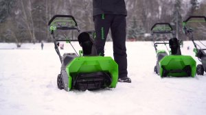 Снегоуборщик Greenworks GD40ST аккумуляторный 40V (арт 2600007)