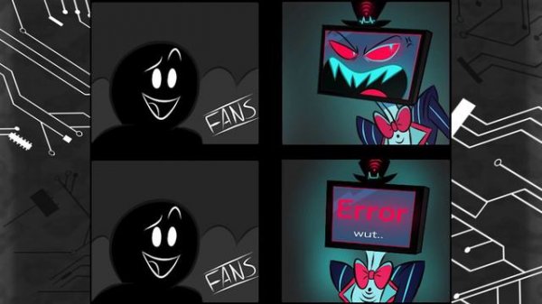 THE TENSION - ALASTOR X VOX (Hazbin Hotel Comic Dub)