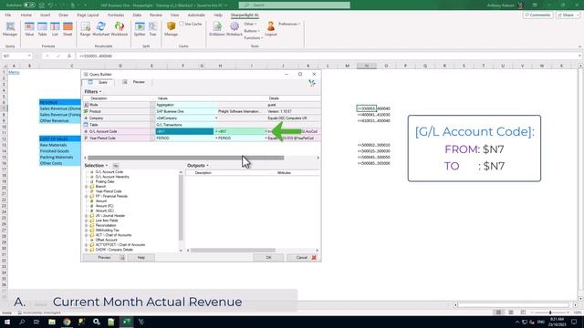 Sharperlight for SAP Business One - Excel Exercise 1 смотреть онлайн