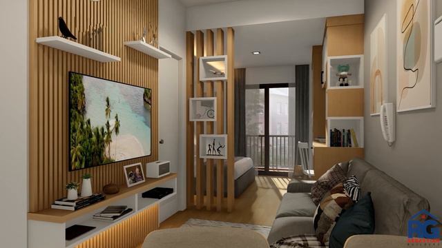 32 sqm. Studio Type Condo unit -Interior Animation- Acacia Escalades, Pasig смотреть онлайн