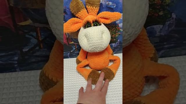 Игрушка крючком . Жирафчик Гоша ? по МК Инны Волковой. смотреть онлайн