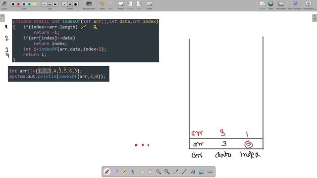 Find index of first occurrence of element in array using recursive function in java in Hindi смотреть онлайн