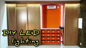 Бюджетная подсветка шкафа-купе светодиодной лентой своими руками