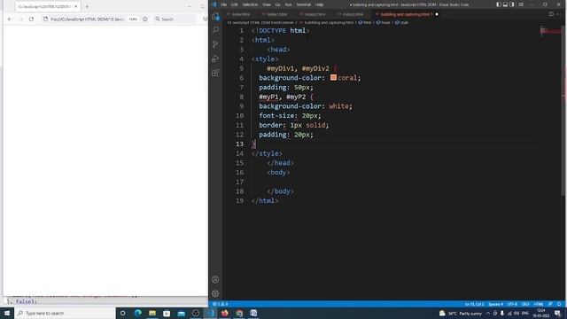 Event Bubbling or Event Capturing JavaScript смотреть онлайн