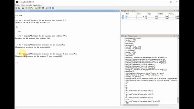#10 Affichage de la courbe du courant délivré par une source de tension avec le logiciel Scilab смотреть онлайн