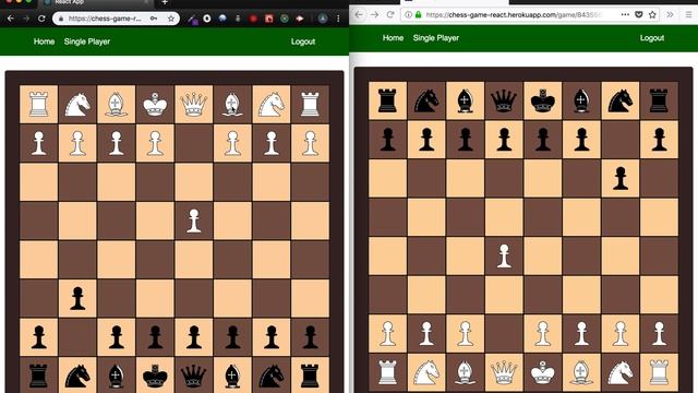React / Node / Socket.io Chess Game смотреть онлайн