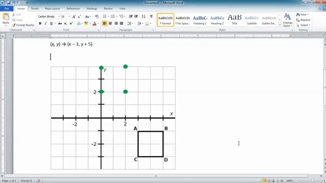 Drawing Coordinate Points and Segments in MS Word смотреть онлайн