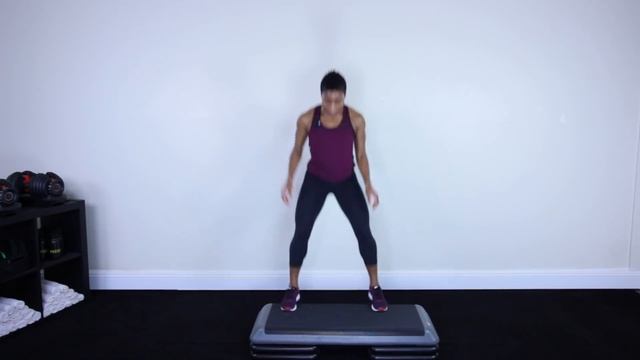 20 Minute Full Body Steps Workout – Calorie Burning Step Up Cardio Training Routine смотреть онлайн
