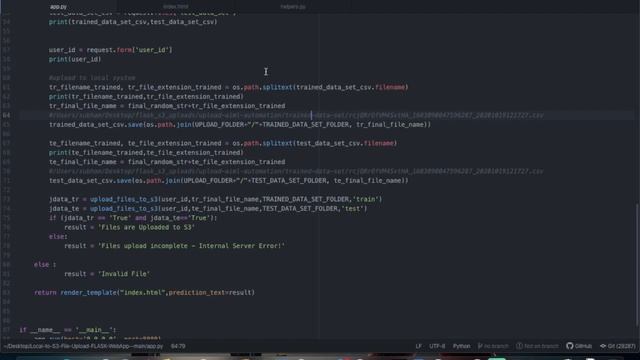 Flask File Upload : Local System to AWS S3 Bucket - Automation смотреть онлайн