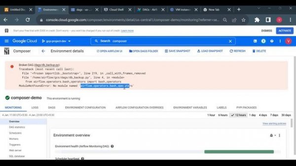 Create first Dag in Cloud Composer(Airflow) - Part 1
