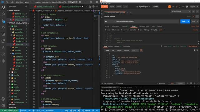 Parent And Child Nested Associations In Ruby On Rails 7 API смотреть онлайн